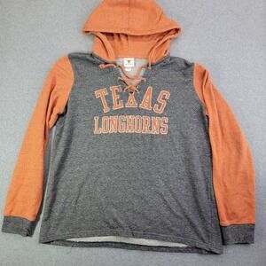 Texas Longhorns Shirt Womens XL Gray NCAA Football Longhorn Apparel Hooded